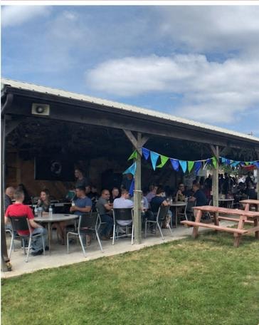 VFW 1527 outdoor pavilion with seating for events